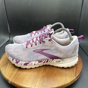Brooks Revel 4 Womens Size 9.5 Running Shoes Purple Camo Sneakers 1203371B145